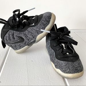 Nike Little Posite Pro Wool Fleece | grey/black